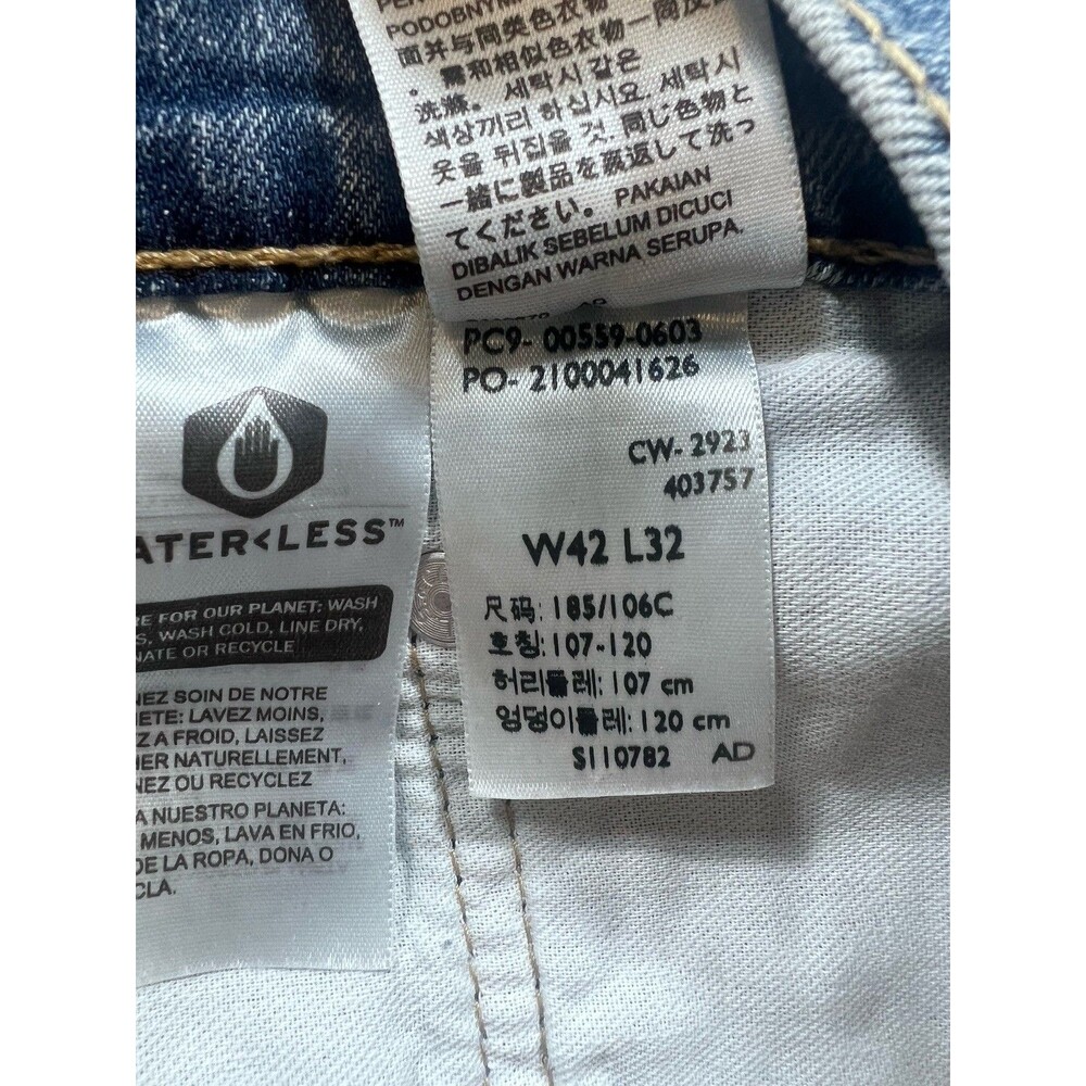 NWT Levi's 559 Jeans Men's 42x32 Relaxed Straight Stretch Medium Wash - Picture 8 of 11